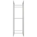 Portant de bois de chauffage 50x28x94 cm acier inoxydable