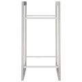 Portant de bois de chauffage 80x28x86 cm acier inoxydable