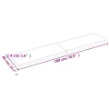Dessus de table bois massif traité bordure assortie