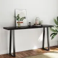Dessus de table bois massif traité bordure assortie