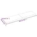 Dessus de table bois massif traité bordure assortie