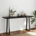 Dessus de table bois massif traité bordure assortie