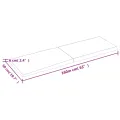 Dessus de table bois massif traité bordure assortie