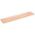 Dessus de table bois massif traité bordure assortie
