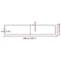 Dessus de table bois massif traité bordure assortie