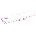 Dessus de table bois massif traité bordure assortie