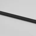 Porte coulissante noir 90x205 cm verre trempé aluminium