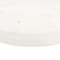 Dessus de table rond blanc Ø70x3 cm bois de pin massif