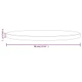 Dessus de table rond blanc Ø70x3 cm bois de pin massif