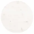 Dessus de table rond blanc Ø30x3 cm bois de pin massif