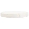 Dessus de table rond blanc Ø30x3 cm bois de pin massif
