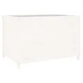Lit surélevé de jardin blanc 119,5x82,5x78cm bois de pin massif