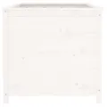 Lit surélevé de jardin blanc 119,5x82,5x78cm bois de pin massif