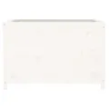 Lit surélevé de jardin blanc 119,5x82,5x78cm bois de pin massif