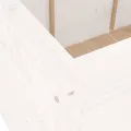 Lit surélevé de jardin blanc 119,5x82,5x78cm bois de pin massif