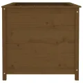 Lit surélevé de jardin brun miel 119,5x82,5x78 cm pin massif