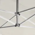 Tente de réception pliable avec parois Aluminium 4,5x3 m Crème