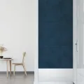 Panneaux muraux 12 pcs Bleu 30x30 cm Velours 1,08 m²
