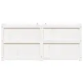 Jardinière blanc 150x50x70 cm bois de pin massif