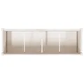 Jardinière blanc 150x50x70 cm bois de pin massif