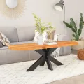 Dessus de table 110x40x2,5 cm ovale bois massif d'acacia