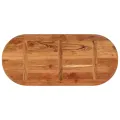 Dessus de table 110x50x2,5 cm ovale bois massif d'acacia