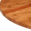 Dessus de table Ø70x3,8 cm rond bois massif d'acacia