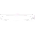 Dessus de table Ø70x3,8 cm rond bois massif d'acacia