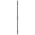 Porte intérieure mince noir 83x201,5 cm verre trempé aluminium