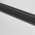 Porte intérieure mince noir 83x201,5 cm verre trempé aluminium