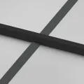 Porte intérieure mince noir 76x201,5 cm verre trempé aluminium
