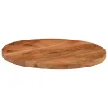 Dessus de table Ø60x3,8 cm rond bois massif d'acacia