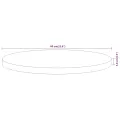 Dessus de table Ø60x3,8 cm rond bois massif d'acacia