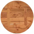 Dessus de table Ø40x3,8 cm rond bois massif d'acacia