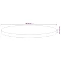 Dessus de table Ø40x3,8 cm rond bois massif d'acacia