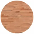 Dessus de table Ø50x2,5 cm rond bois massif de hêtre