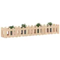 Lit surélevé de jardin design de clôture 200x30x30cm pin massif