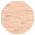 Dessus de table Ø50x4 cm rond bois massif de hêtre