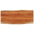 Dessus de table 140x60x2,5cm rectangulaire bois massif d'acacia