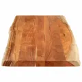 Dessus de table 140x60x2,5cm rectangulaire bois massif d'acacia