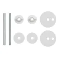 Sièges de toilette avec couvercle 2 pcs MDF Design de savane