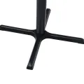 Pied de table de bistro noir 76x76x72 cm fonte