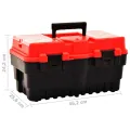 Boîte à outils Plastique 462x256x242 mm Rouge