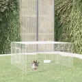 Cage à lapin 110x110x55 cm Fer galvanisé