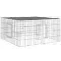 Cage à lapin 110x110x55 cm Fer galvanisé
