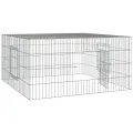 Cage à lapin 110x110x55 cm Fer galvanisé