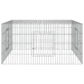 Cage à lapin 110x110x55 cm Fer galvanisé