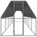 Poulailler d'extérieur 2x12x2 m Acier galvanisé