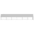 Poulailler d'extérieur 2x12x2 m Acier galvanisé