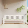 Coussin de banc de jardin crème 200x50x7 cm tissu oxford